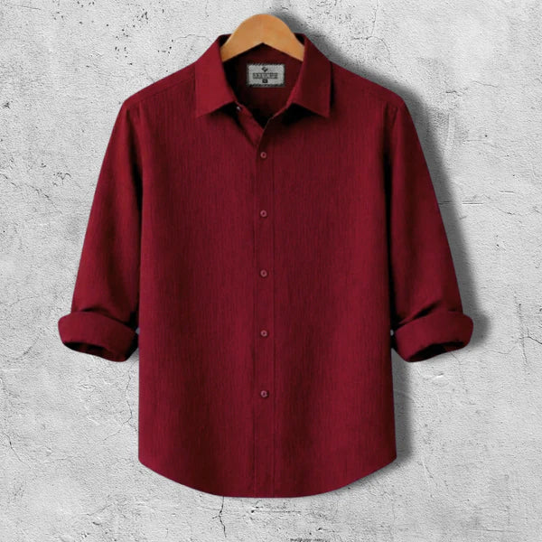 Zafran Full Sleeve Casual Shirt -Marron