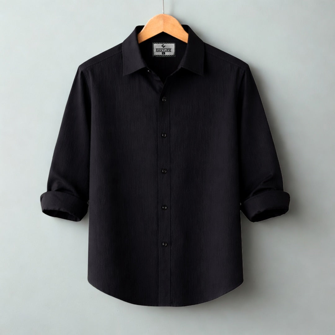 Zafran Full Sleeve Casual Shirt -Black
