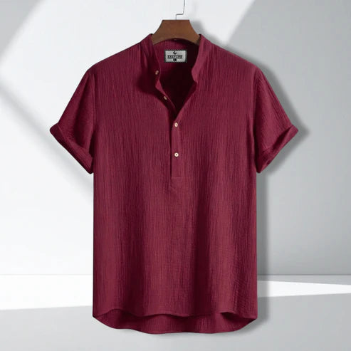China Cotton Half Sleeve Katua - Marron