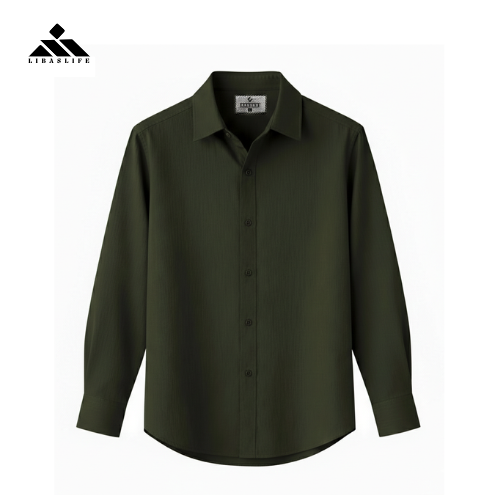 Zafran Full Sleeve Casual Shirt - Olive