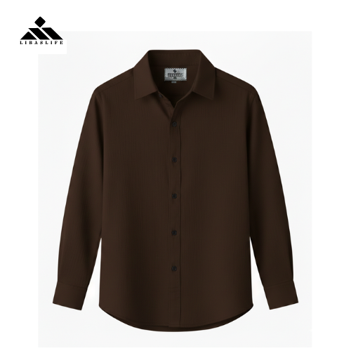 Zafran Full Sleeve Casual Shirt - Chocolate