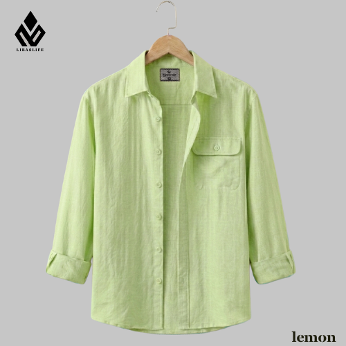 Single Pocket Casual Shirt - Lemon