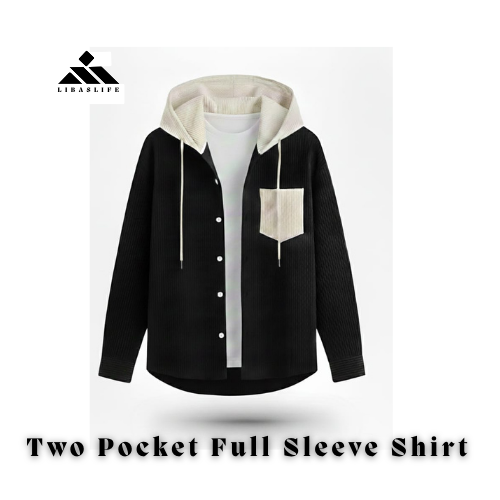 Full Sleeve Contrast Hooded Jacket