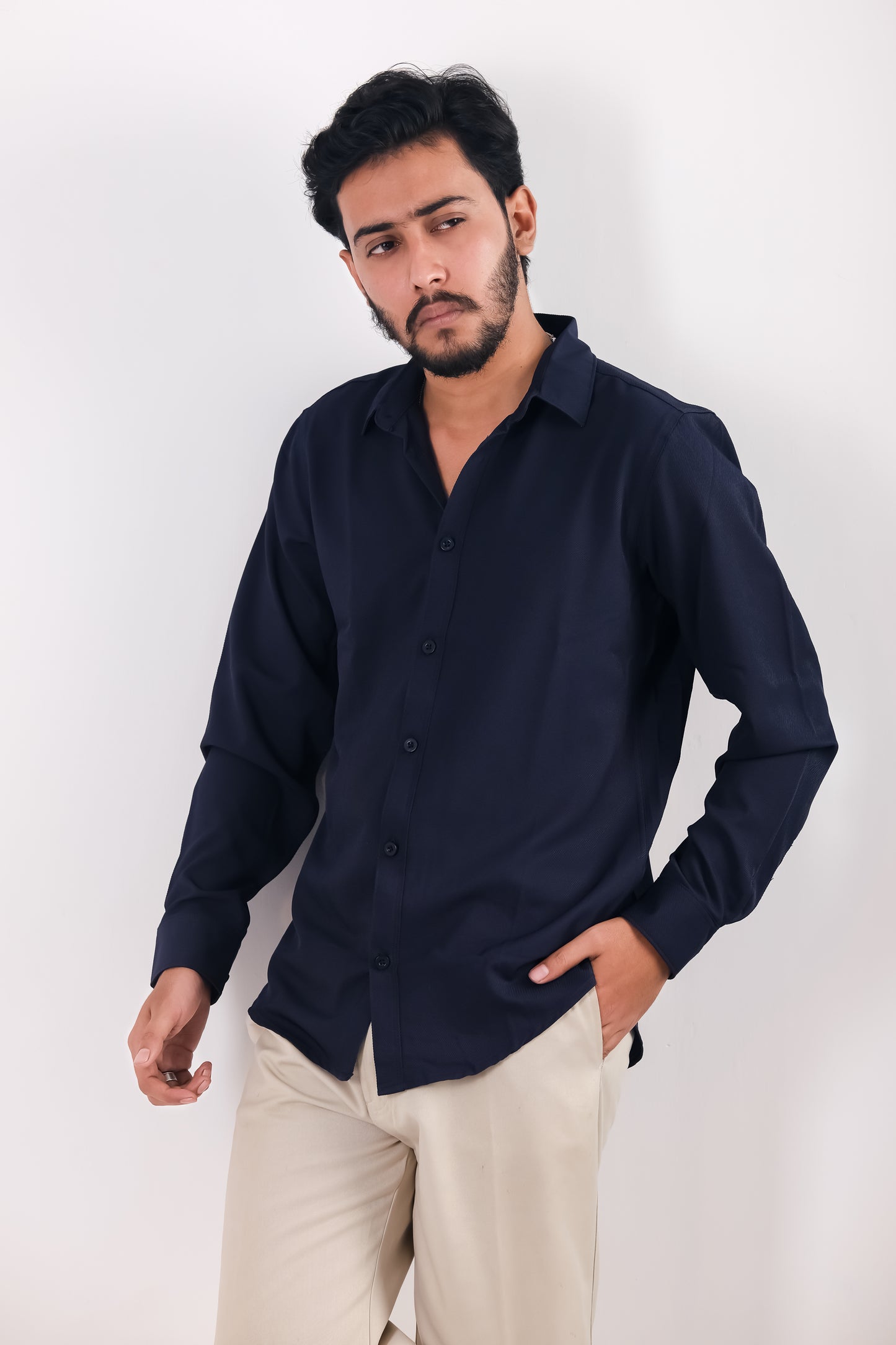 Cherry Cotton Shirt – Royal Blue
