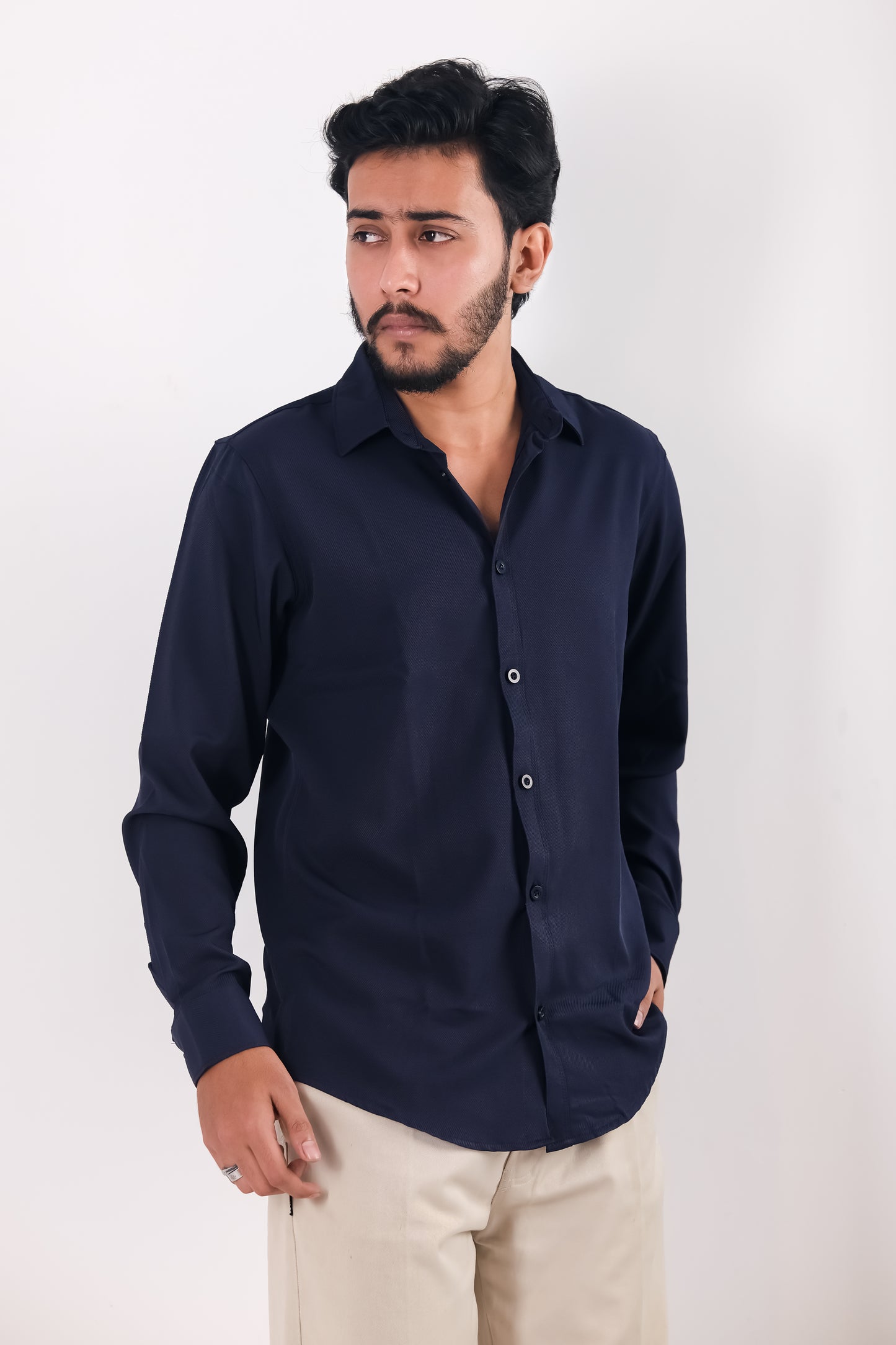 Cherry Cotton Shirt – Royal Blue