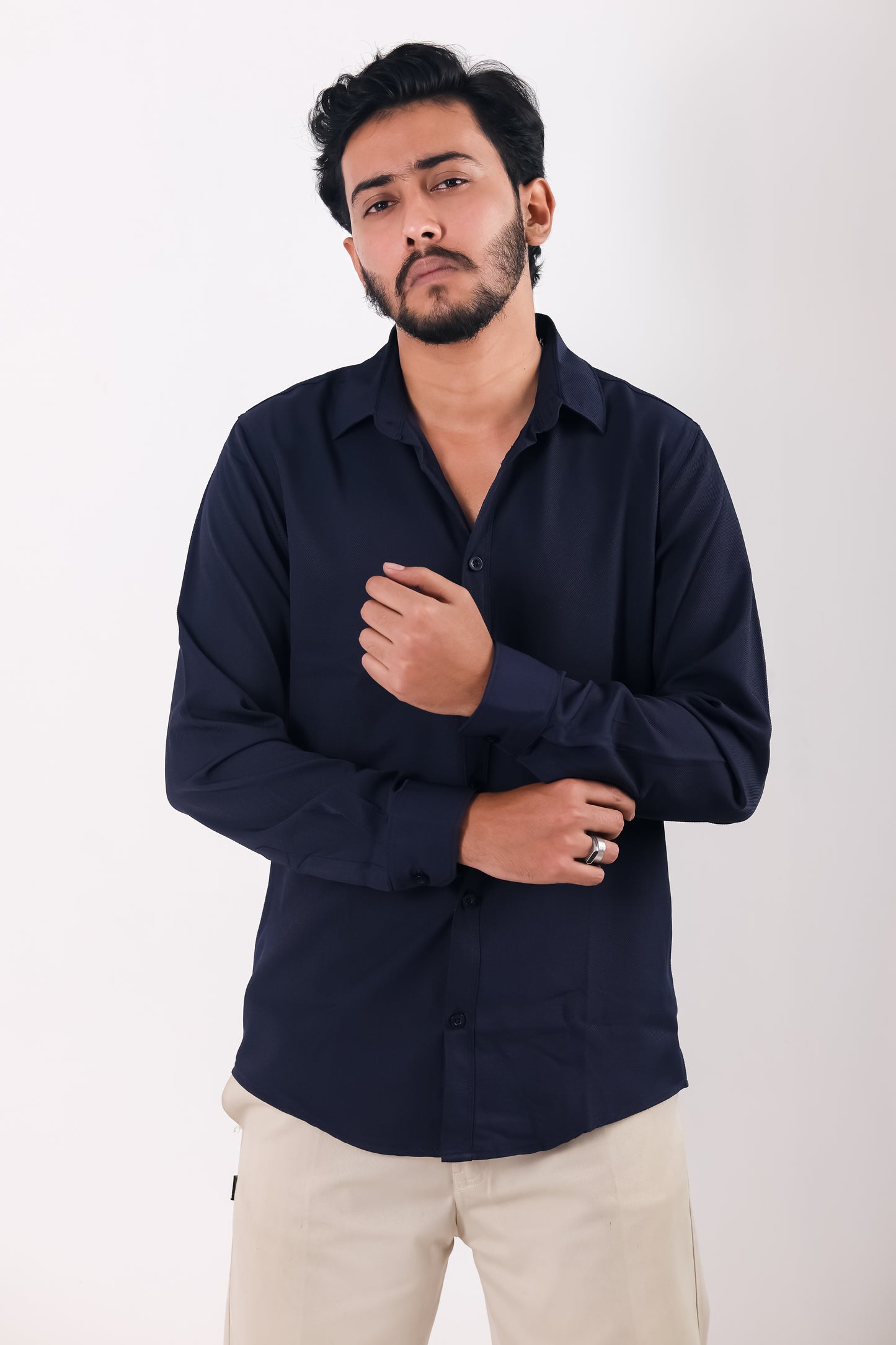 Cherry Cotton Shirt – Royal Blue