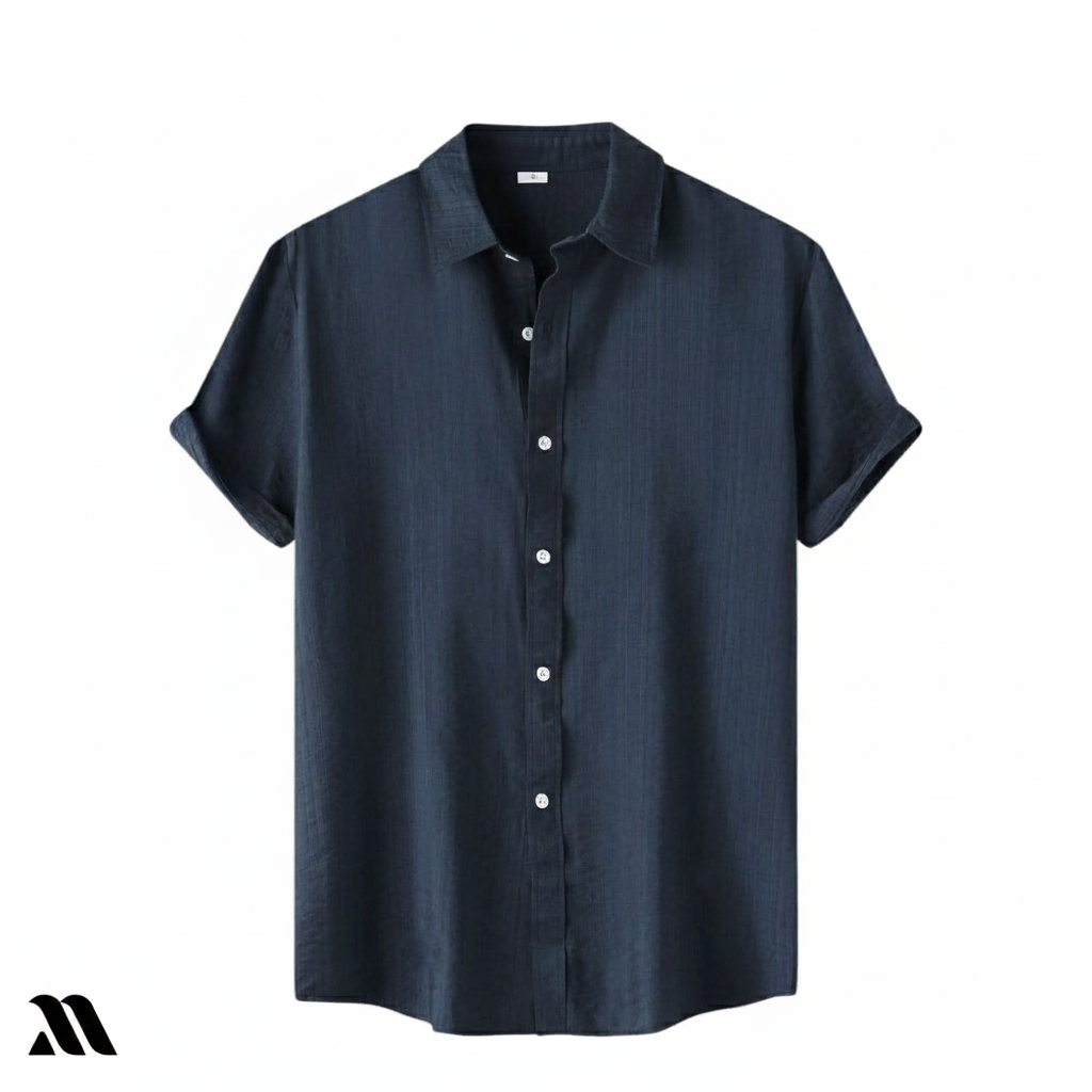 PREMIUM HALF SLEEVE SHIRT-Navy