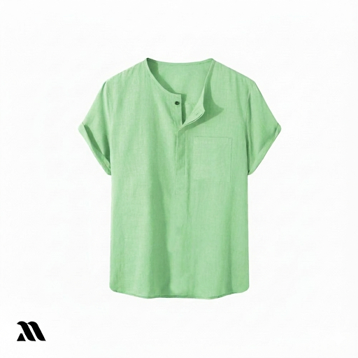 Lemon Color O Neck Half Katua