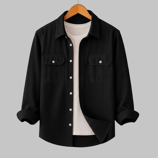 Premium Tow Procket Shirt-Black