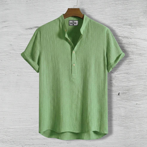 China Cotton Half Sleeve Katua - Lime