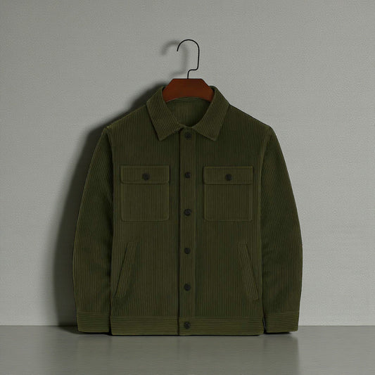 Men's Corduroy Light Weight Jackets - Olive