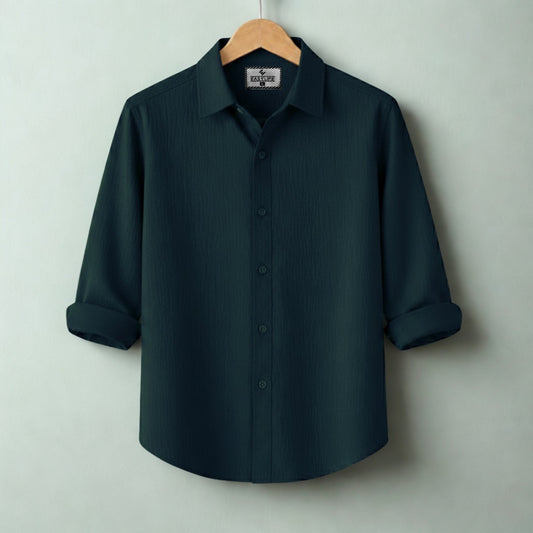 Zafran Full Sleeve Casual Shirt - Teal
