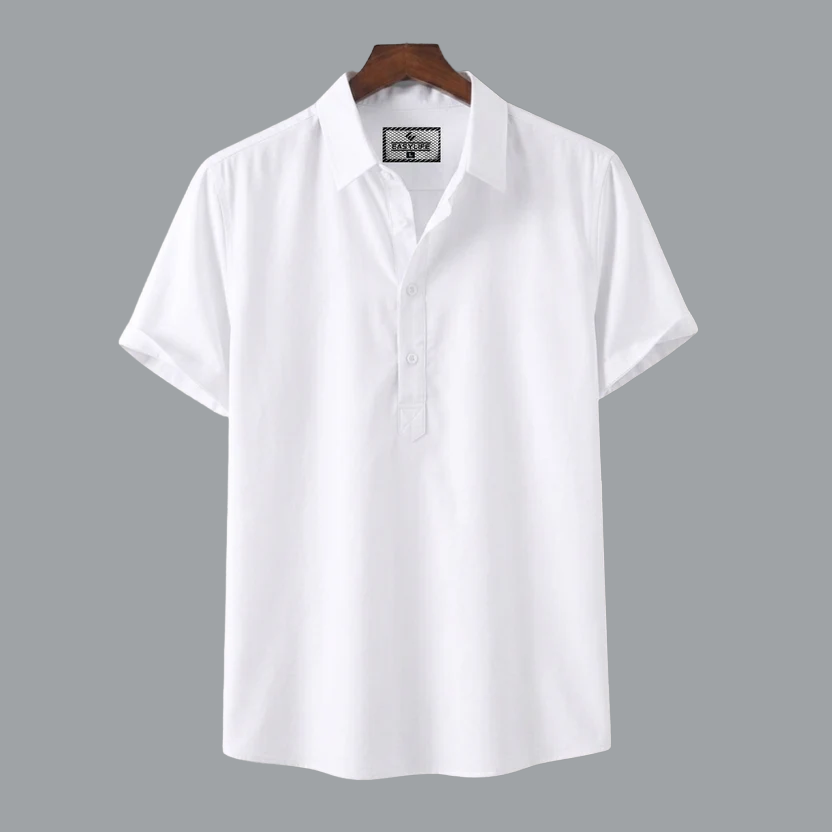 Premium Half Sleeve Cotton Katua -   White