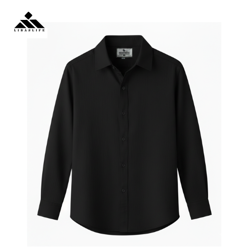 Zafran Full Sleeve Casual Shirt -Black