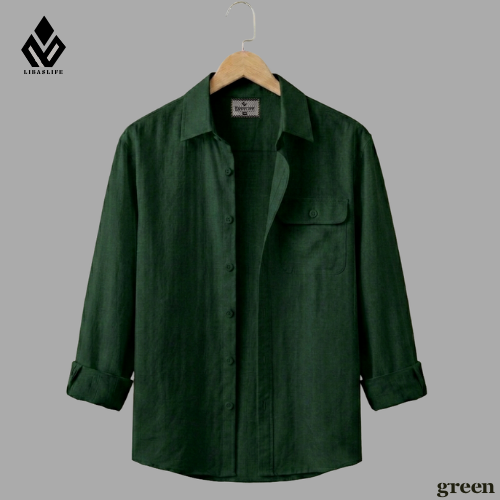 Single Pocket Casual Shirt - Green