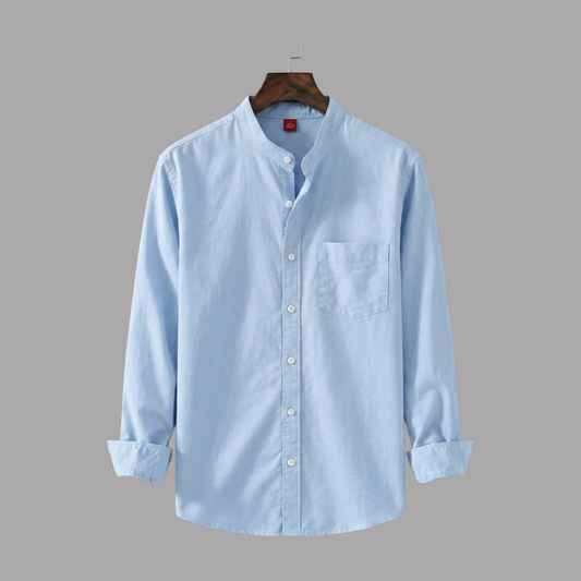 Single Pocket Casual Shirt -Light sky