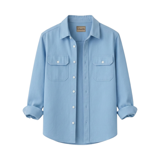 Premium Tow Procket Shirt-Lite Sky