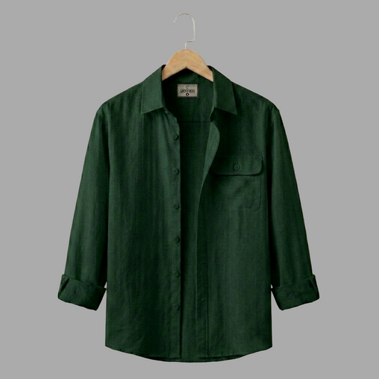 Single Pocket Casual Shirt - Green