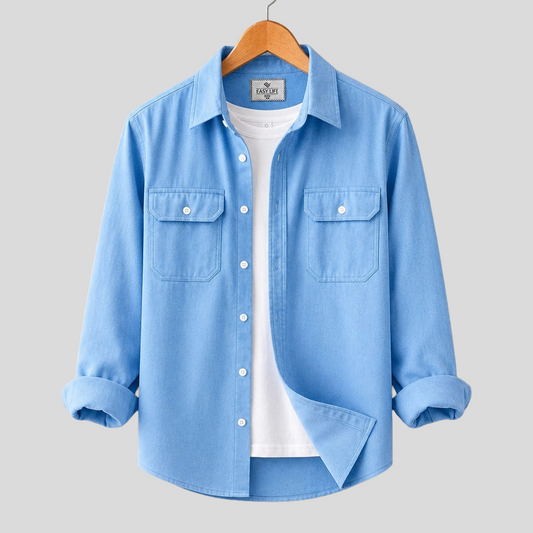 Premium Tow Procket Shirt-Lite Sky